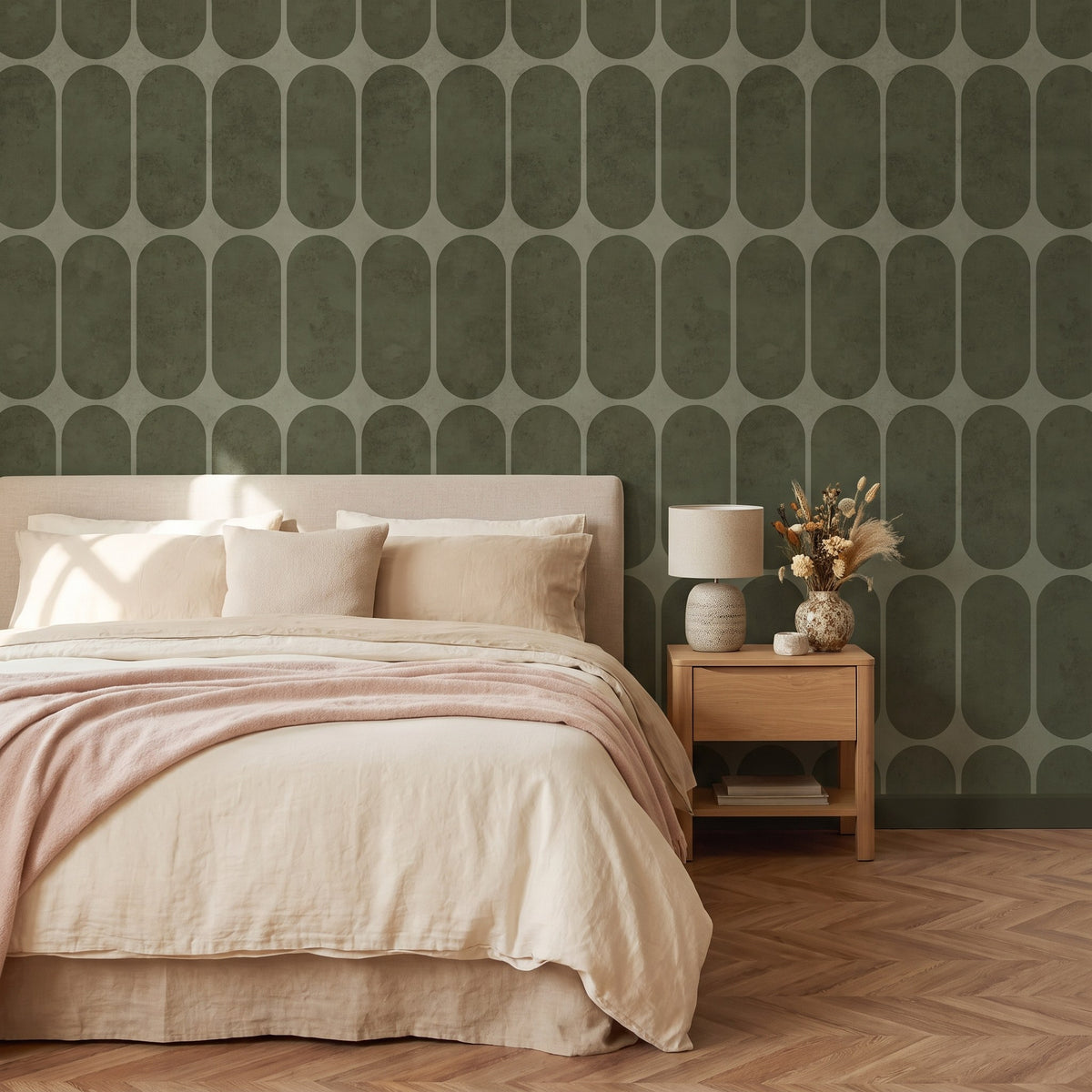 Arches Art déco vert olive – seconde ambiance