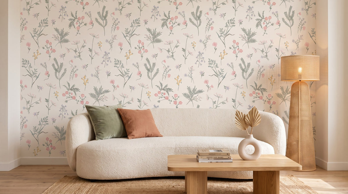 Botanique rose corail – ambiance large