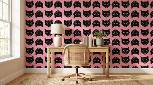 Chats noirs funky – ambiance large