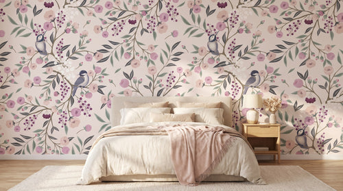 Chinoiserie pivoines roses – ambiance large