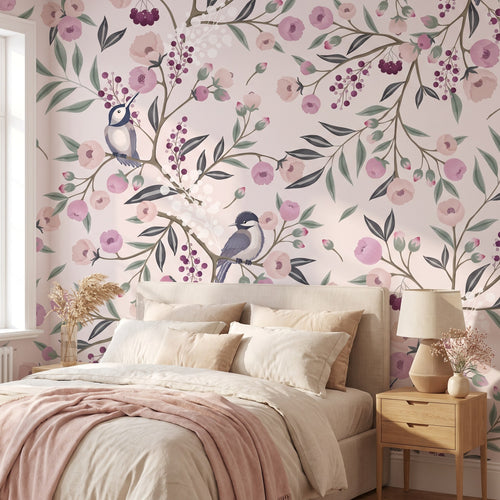 Chinoiserie pivoines roses – ambiance principale