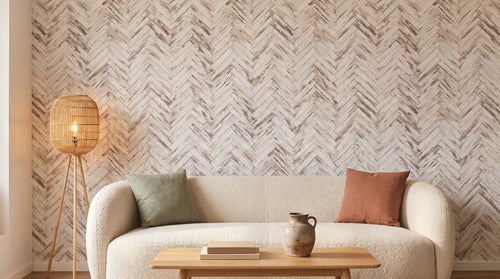Effet bois en chevrons – ambiance large