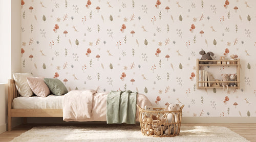 Feuillage sur fond blanc – ambiance large