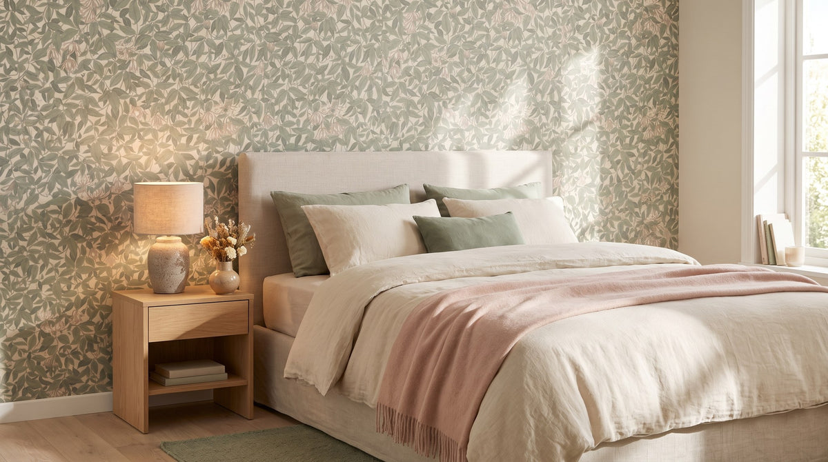 Feuillage vert vintage – ambiance large