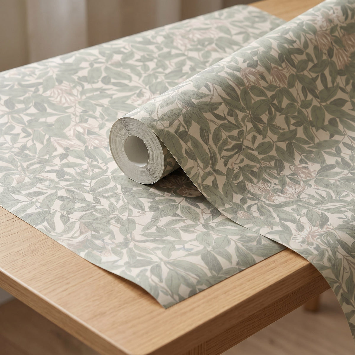 Feuillage vert vintage – rouleau
