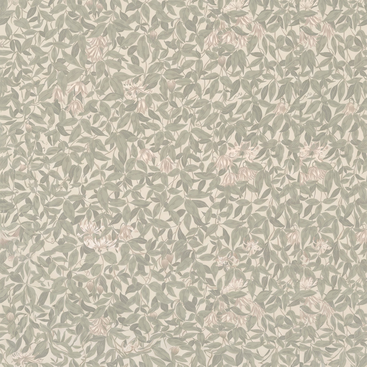 Feuillage vert vintage – motif à plat