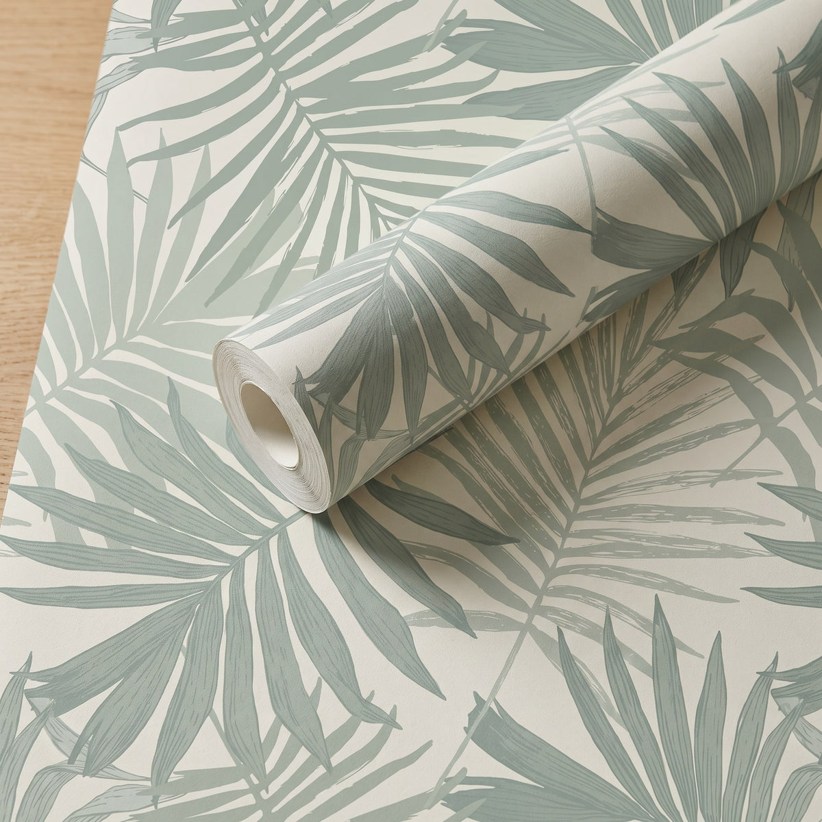Feuilles de palmier vert sauge – rouleau