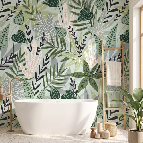 Feuilles tropicales vertes – ambiance principale