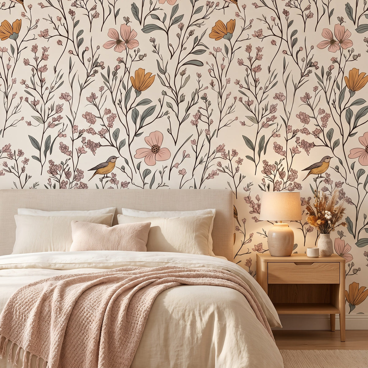 Fleurs sauvages et oiseaux – seconde ambiance
