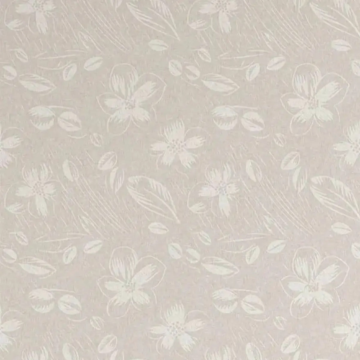 Floral beige bohème – motif à plat