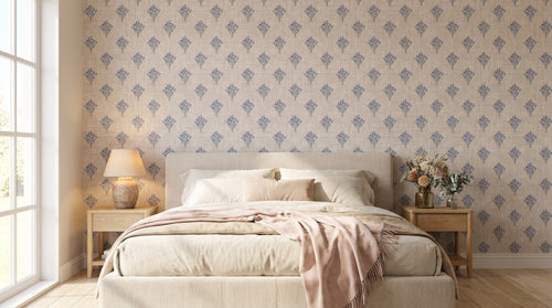 Floral effet lin – ambiance large