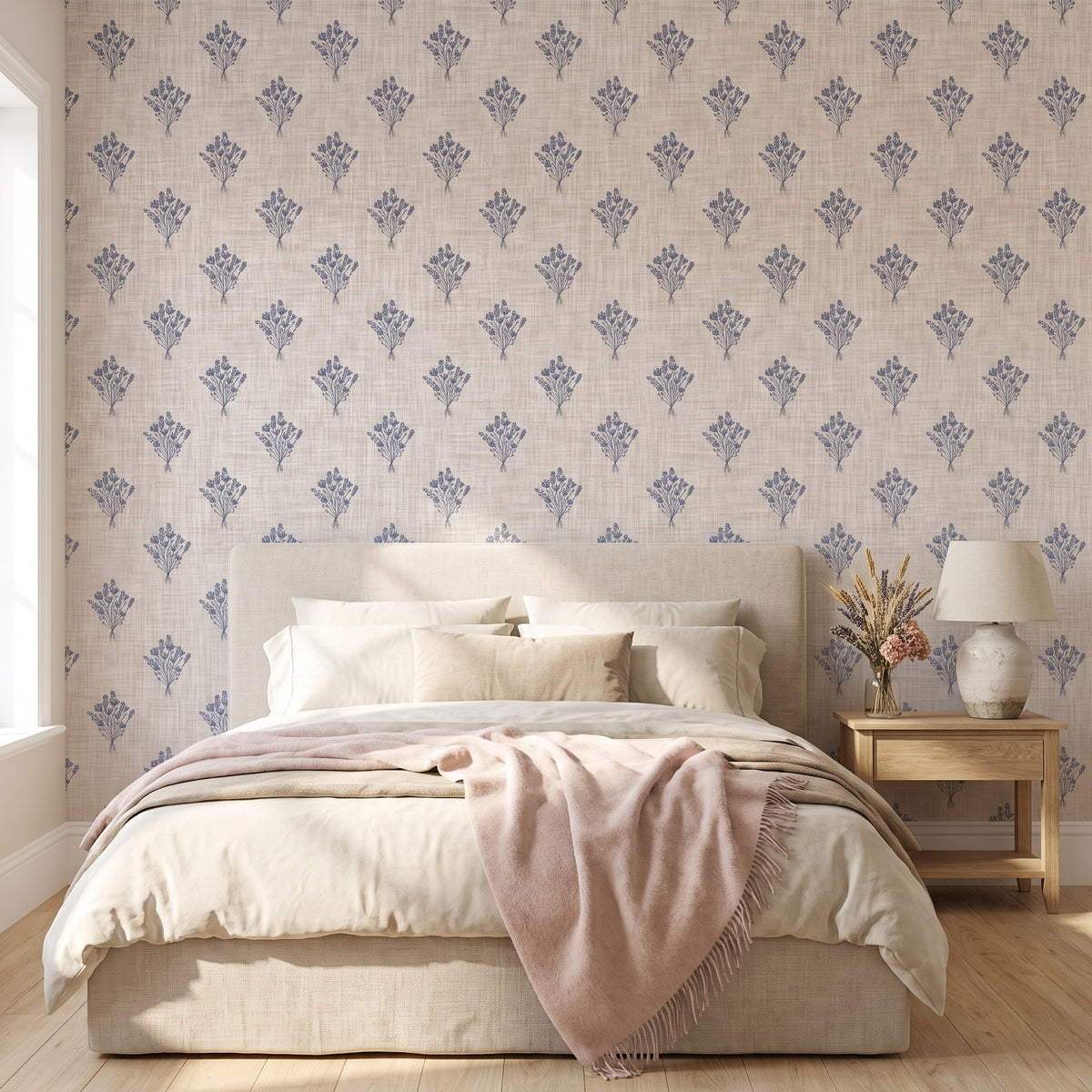Floral effet lin – ambiance principale