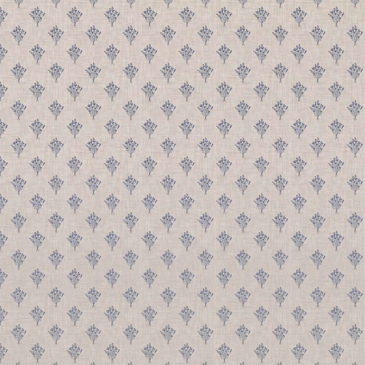 Floral effet lin – motif à plat