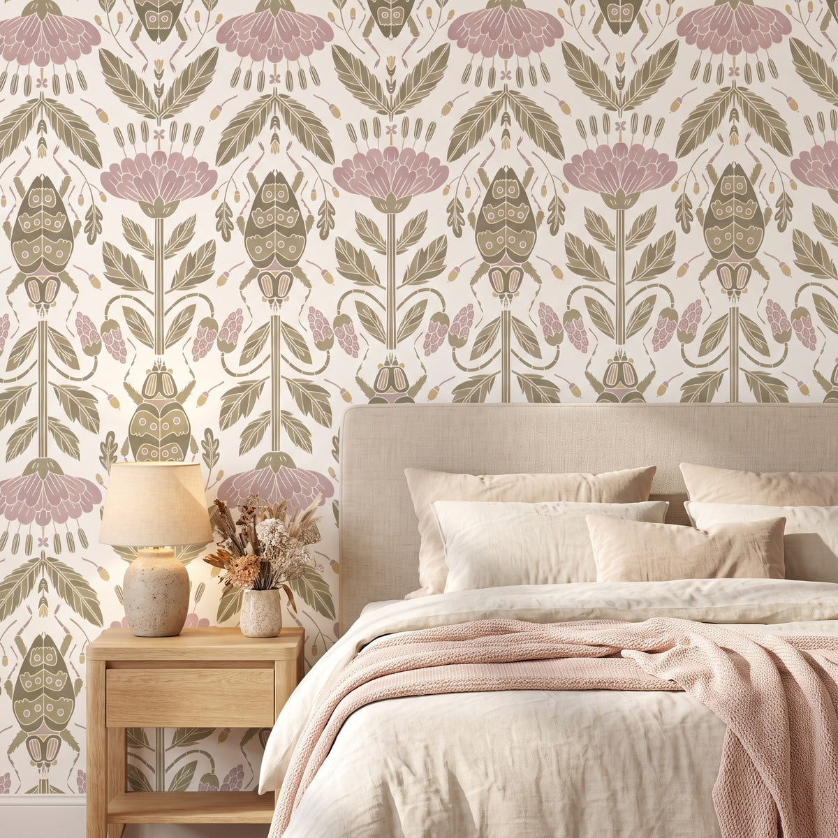 Floral rose et coccinelles – seconde ambiance