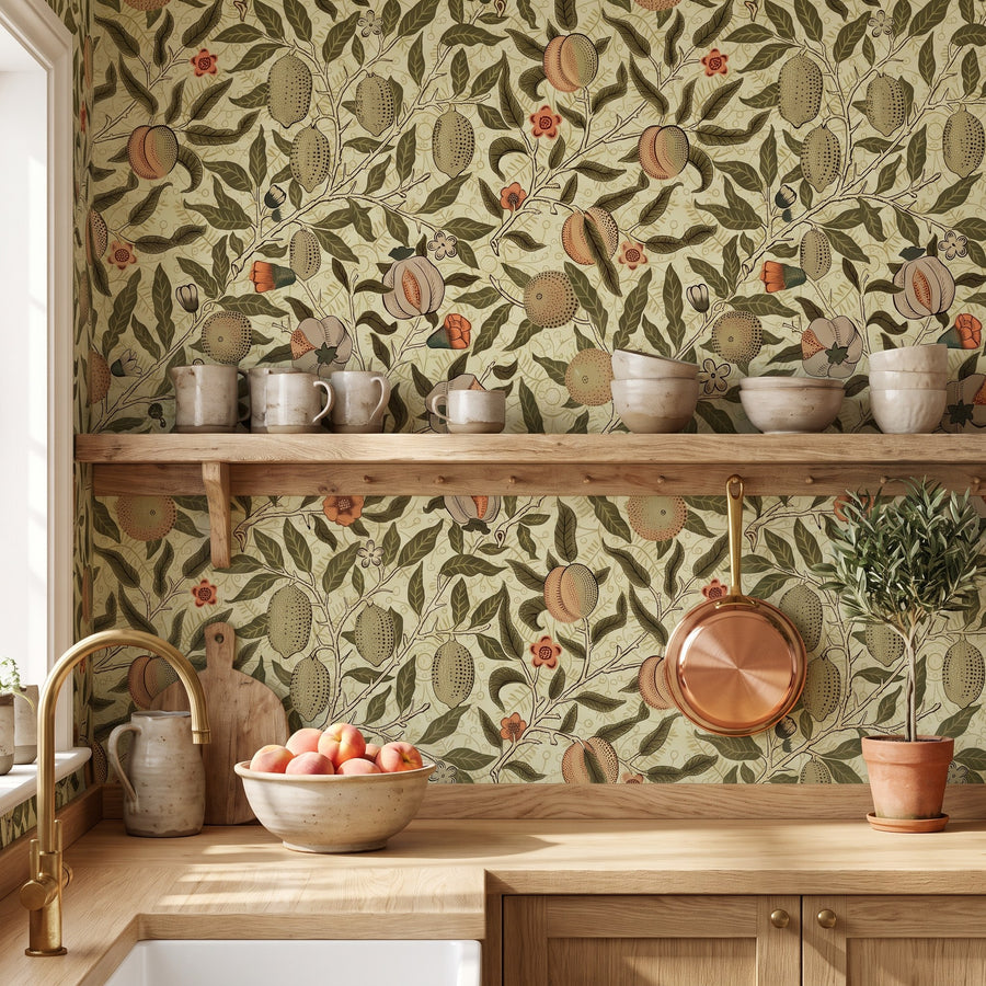 Fruits et feuillage vintage