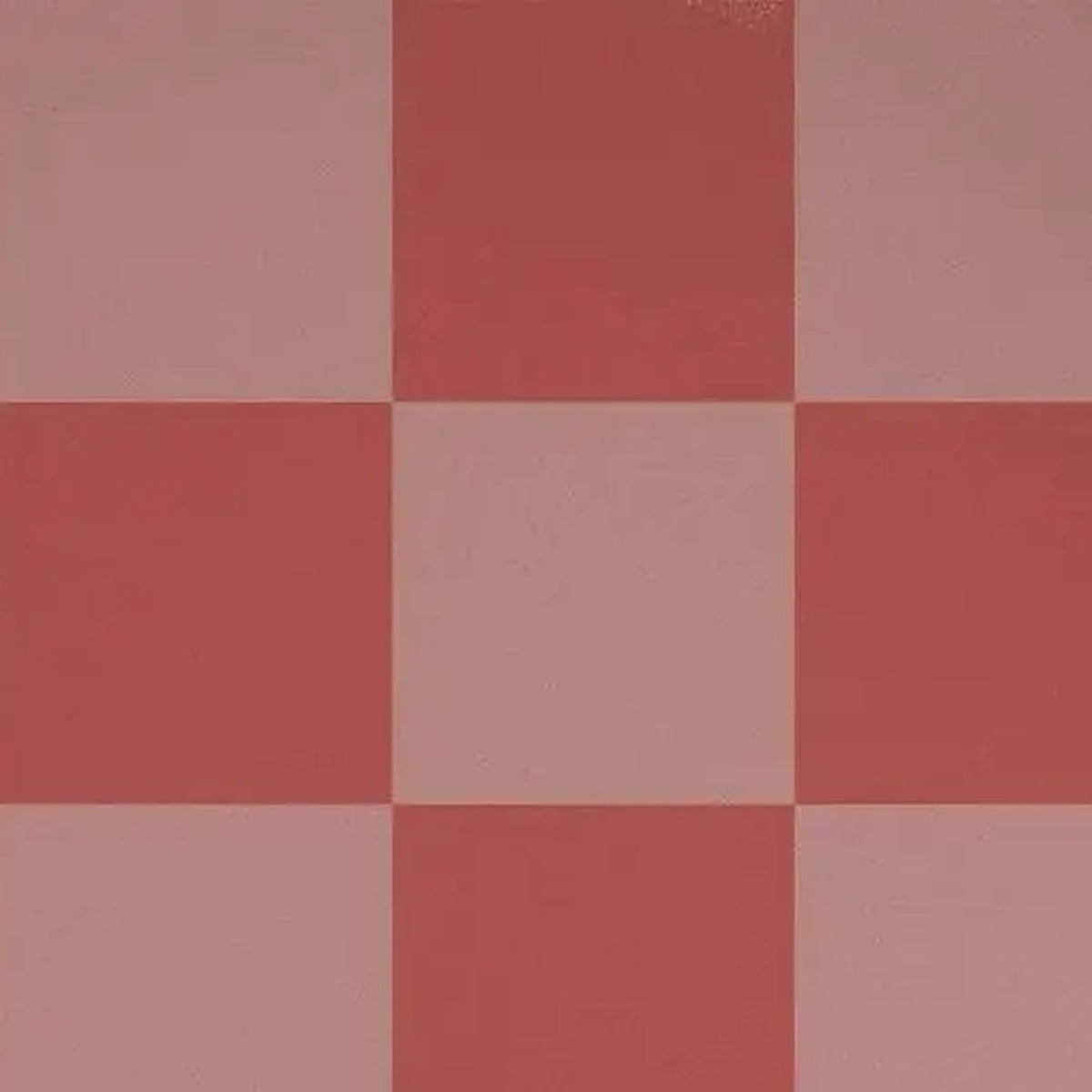 Grands carreaux rose et corail – motif à plat