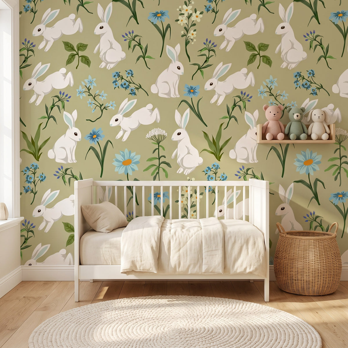 Lapins et fleurs printanières – seconde ambiance