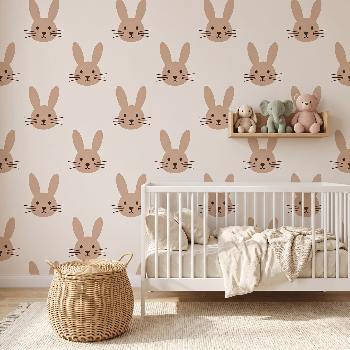 Lapins sur fond beige – seconde ambiance