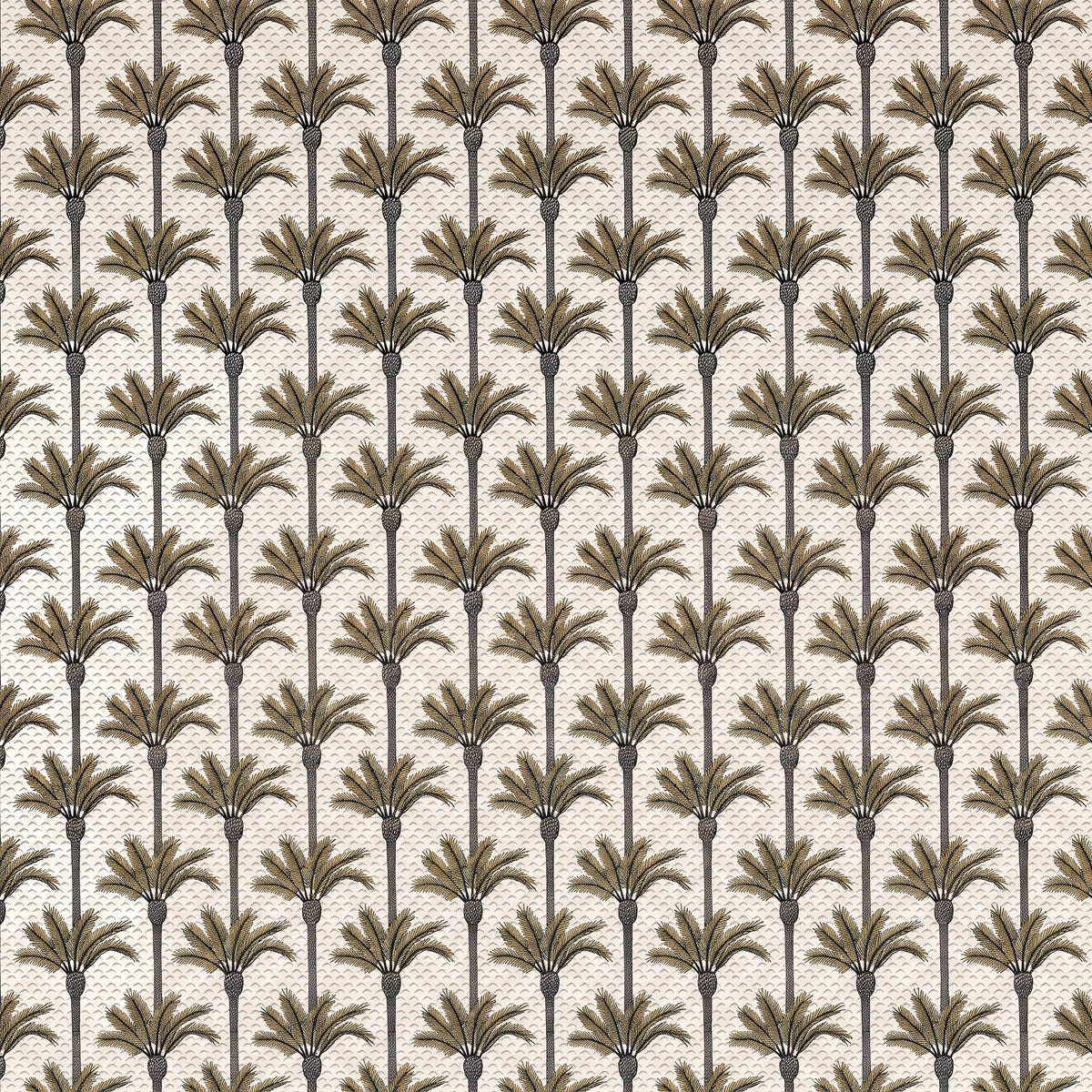 Palmiers abstraits brun et gris – motif à plat