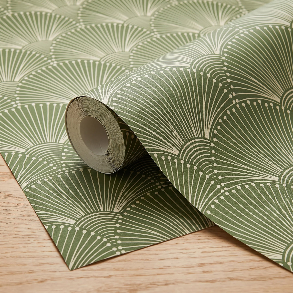 Palmiers verts géométriques – rouleau