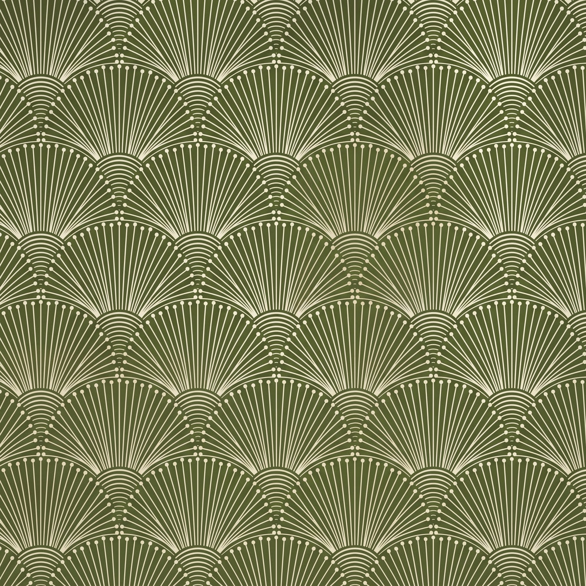 Palmiers verts géométriques – motif à plat
