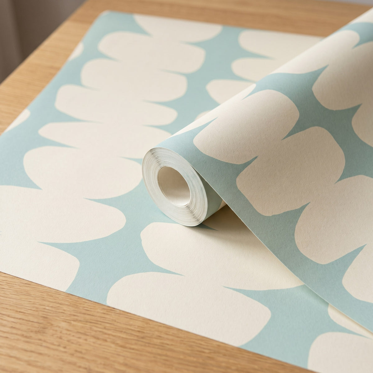 Paysage mid-century fond crème – rouleau