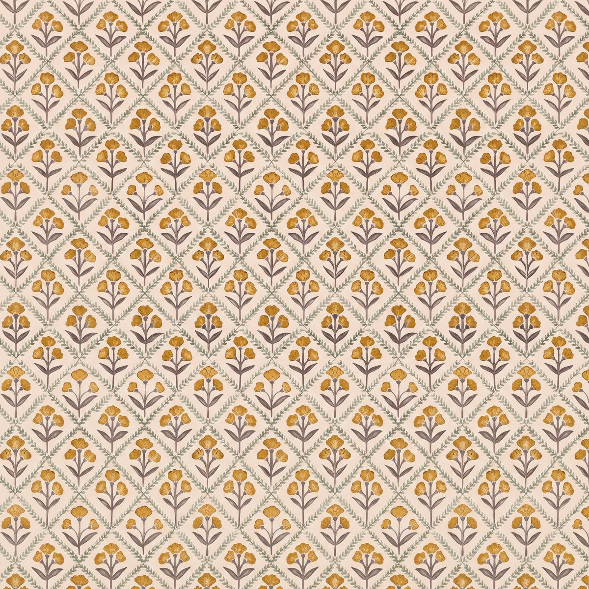 Petites fleurs jaunes – motif à plat