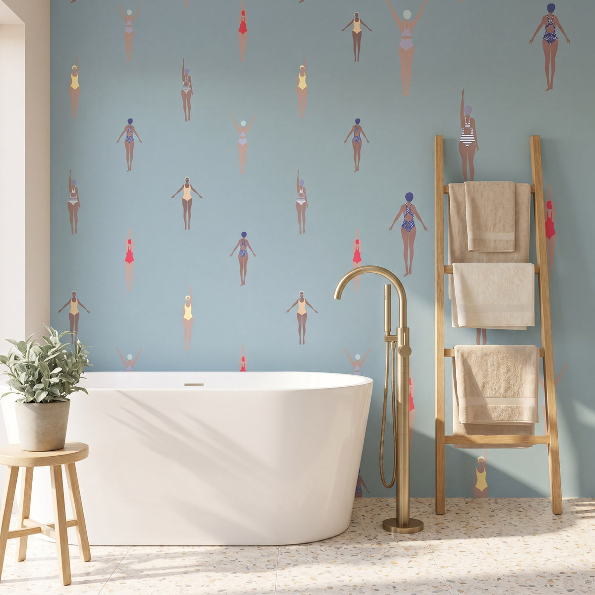 Piscine et nageuses – seconde ambiance