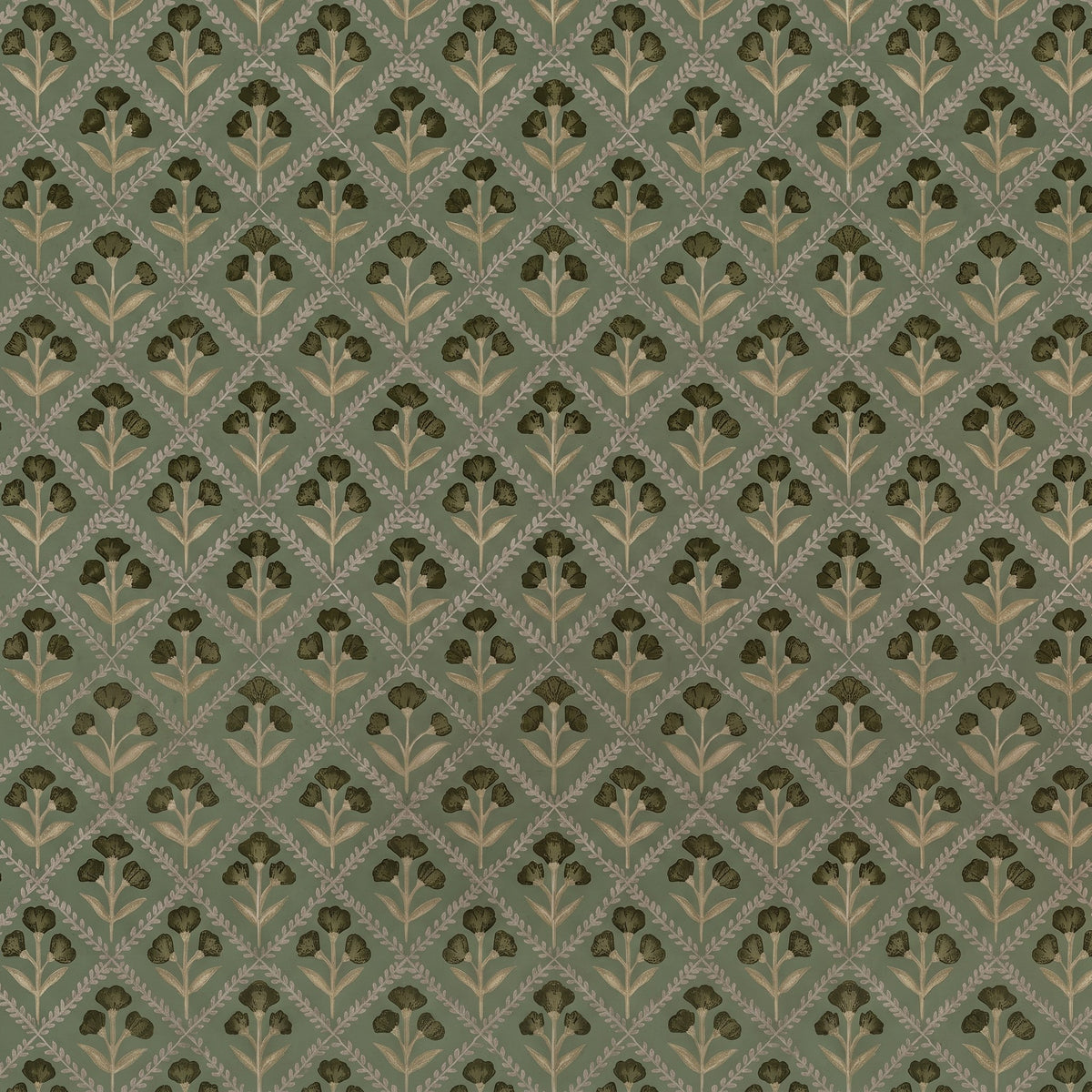 Plantes vertes design moderne – motif à plat
