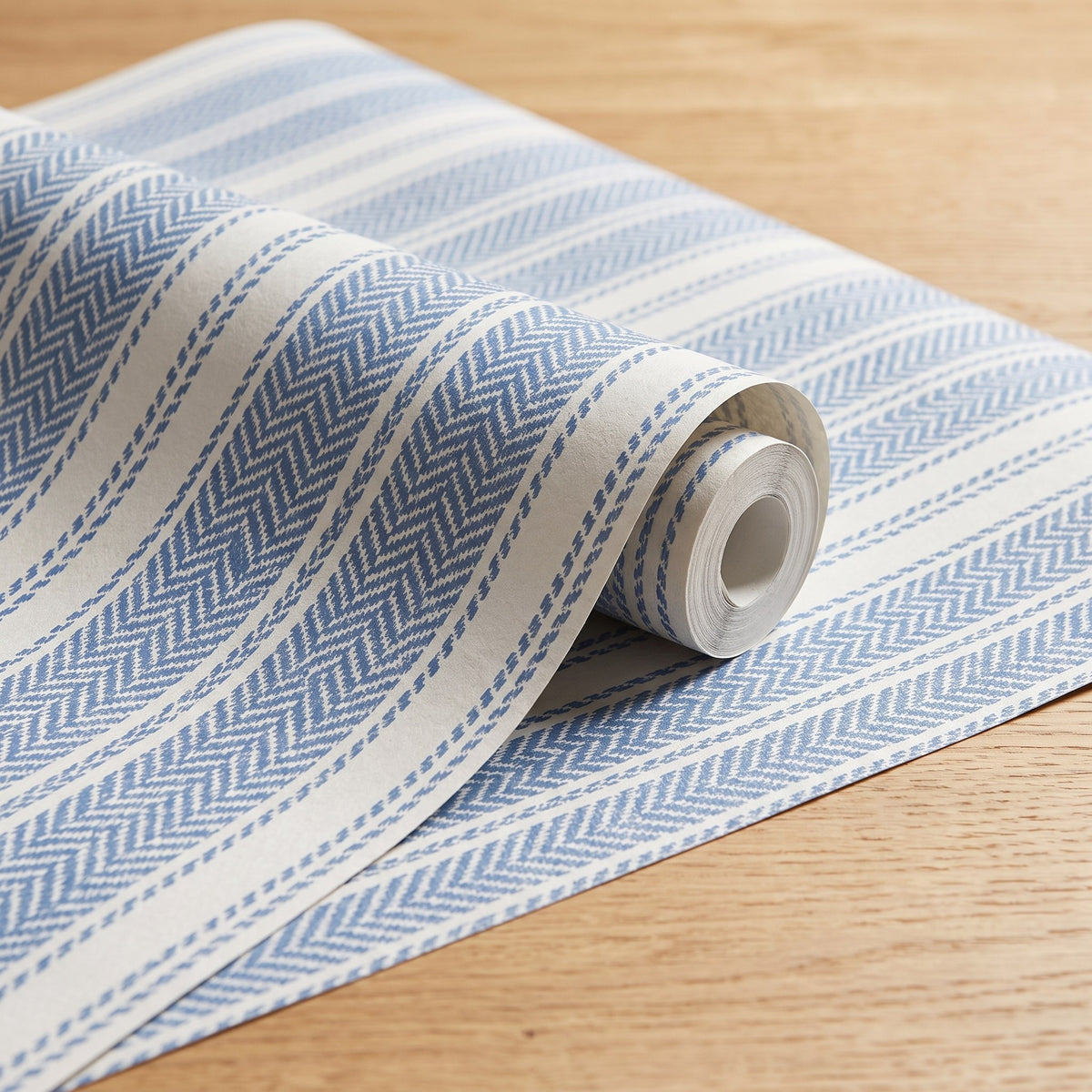 Rayures bleues effet tissu – rouleau