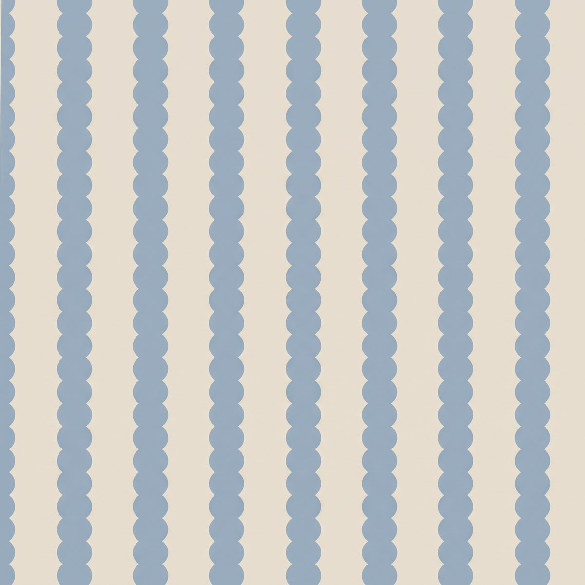 Rayures festonnées bleues – motif à plat