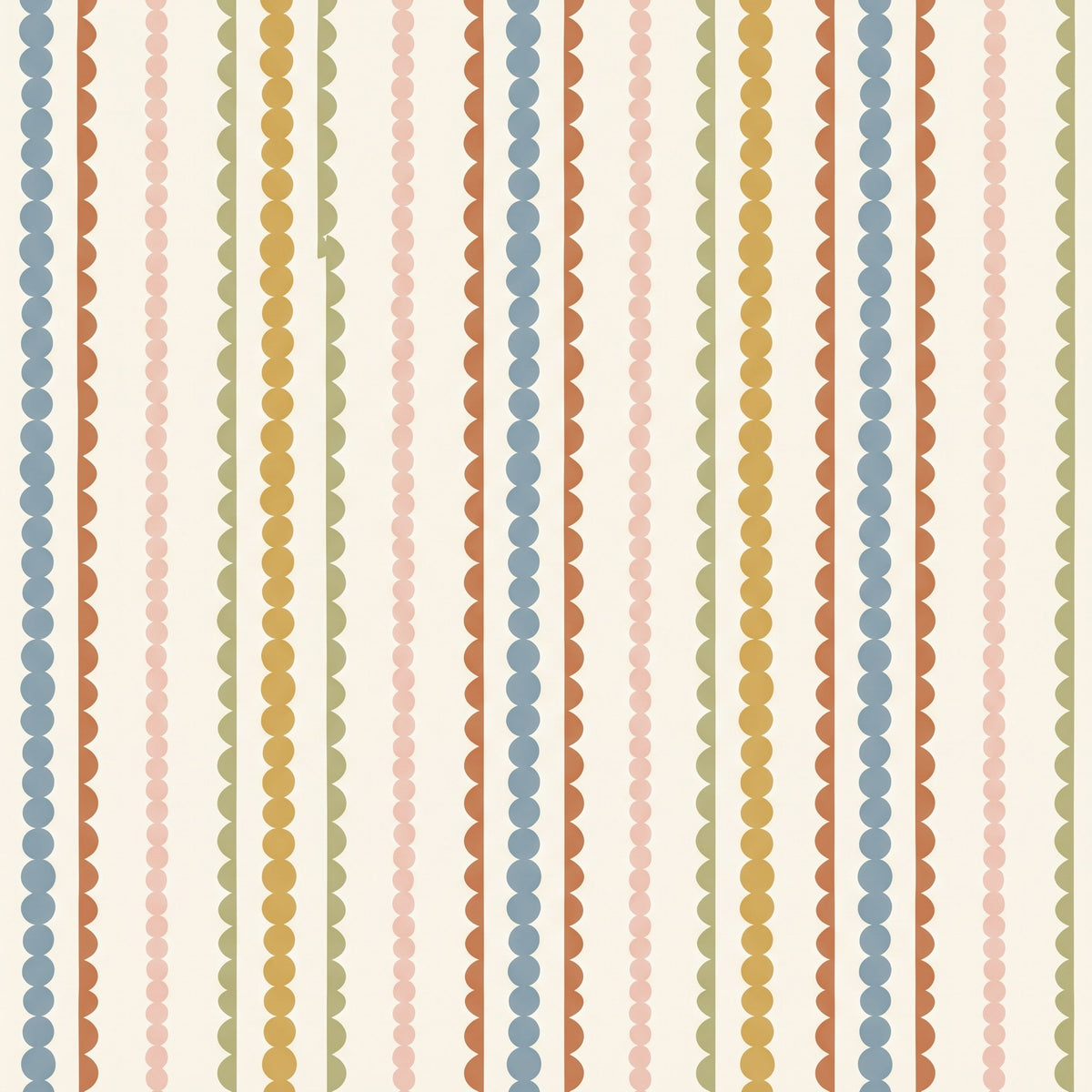 Rayures multicolores rétro – motif à plat