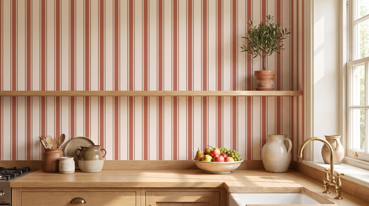 Rayures pour cuisine – ambiance large