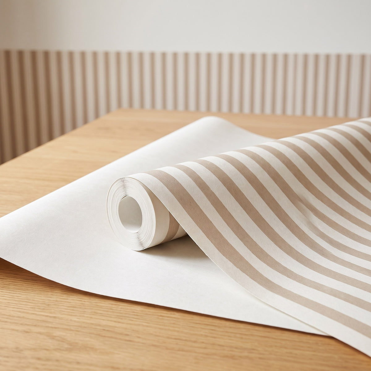 Soubassement rayures moka – rouleau