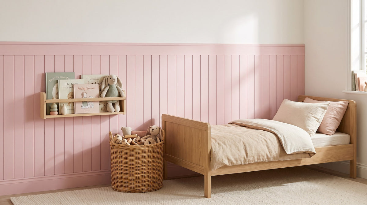 Soubassement rose – ambiance large