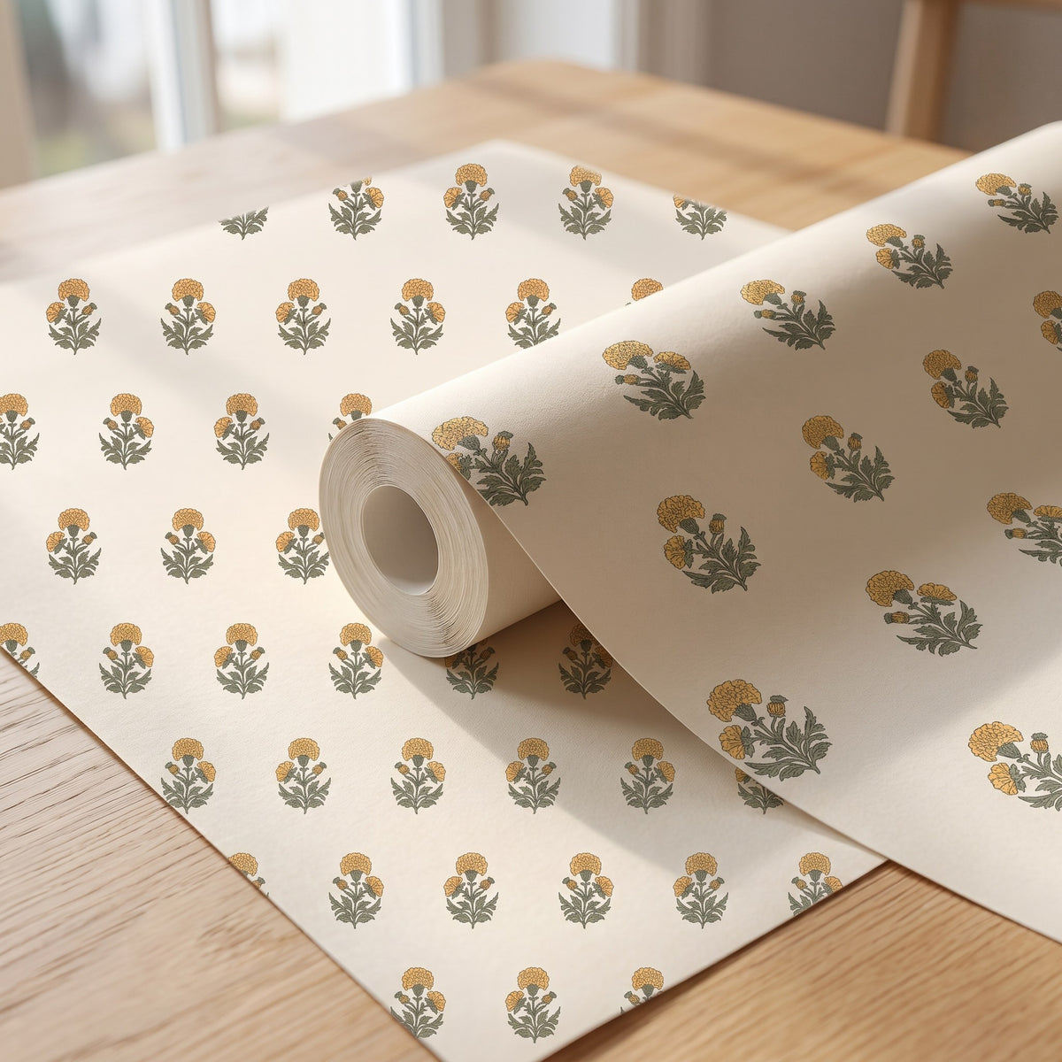 Soucis et fleurs solaires – rouleau