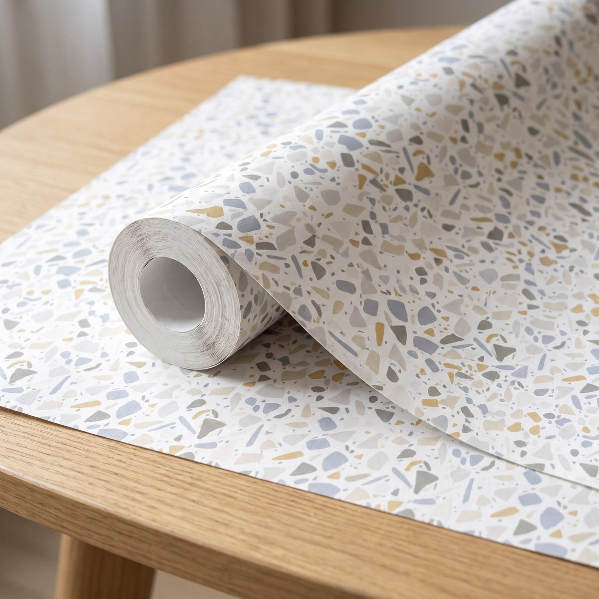 Terrazzo gris et jaune – rouleau