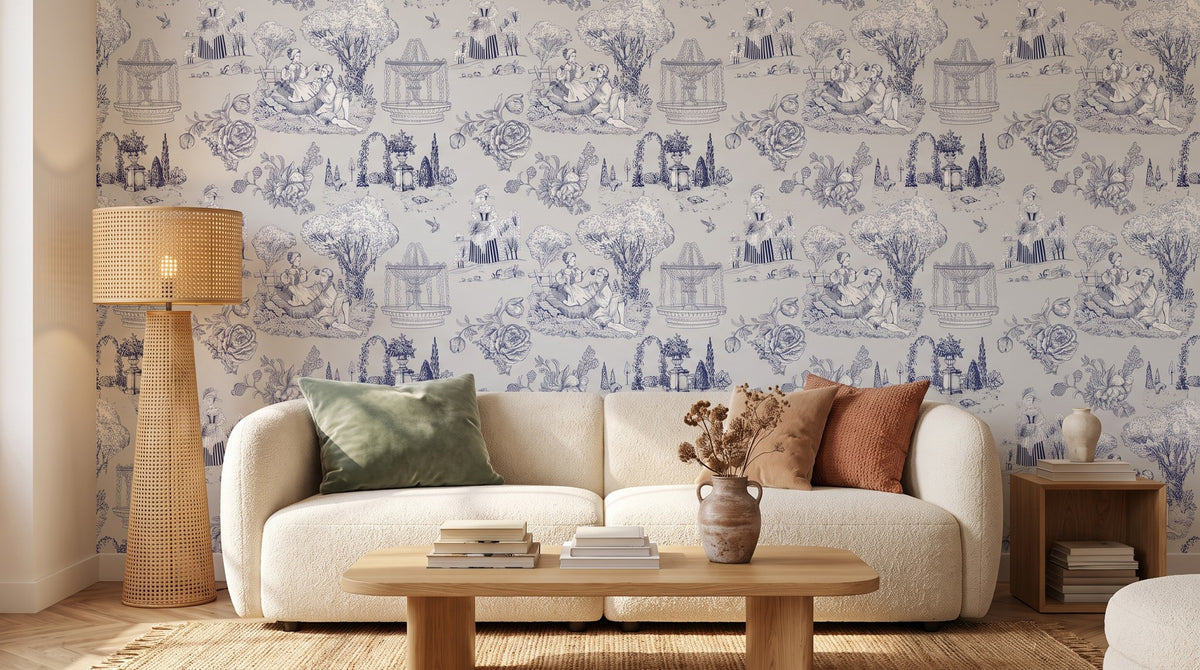 Toile de Jouy classique – ambiance large